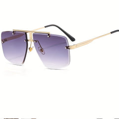 Men's Rimless Sunglasses for Outdoor Sports
