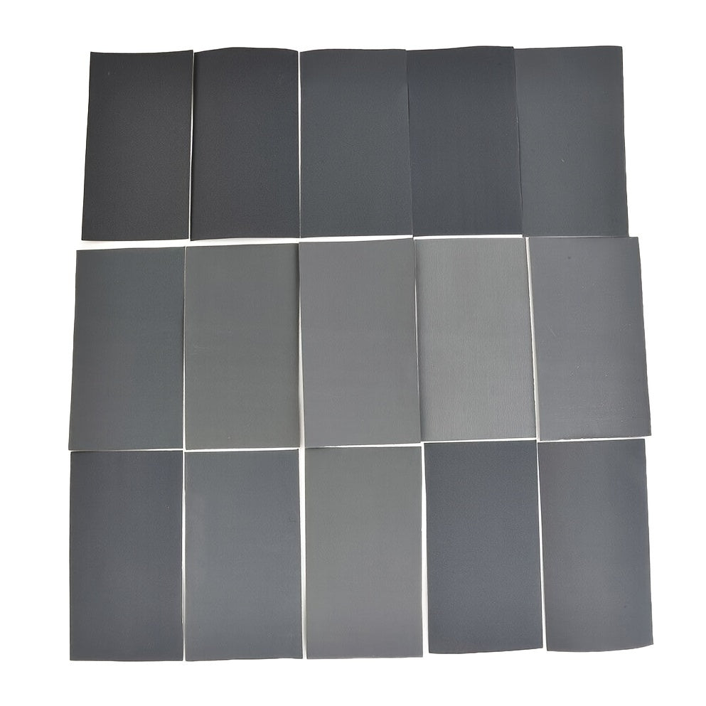 15pcs Sandpaper Set 800-3000 Grit 2pcs Each 400-3000 1pc Each