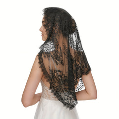 Women's Lace Veil Sheer Tulle Bridal Veil for Weddings