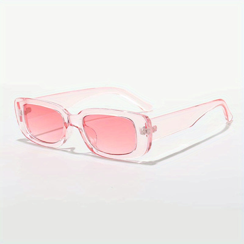 Y2K Rectangle Sunglasses Candy Summer Beach UV400 Sun Shades