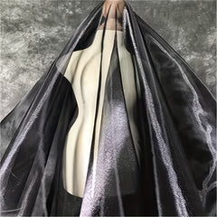 Wide Water Gloss Yarn Glitter Organza Fabric for Wedding Dress