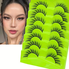 Wispy False Eyelashes Natural Look Faux Mink Fluffy Cat Eye Lashes 3D 15mm
