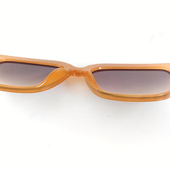 Vintage Square Aviator Sunglasses Anti-Squeeze Case