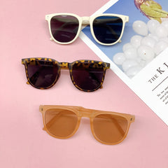 Girl's Square Large Frame Sunglasses for Outdoor Travel