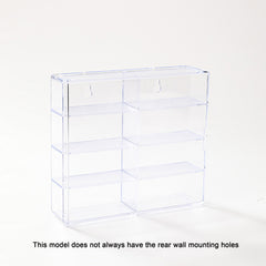 Car Model Storage Box Stackable Wall Mountable Display Rack Clear Grey