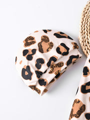 Baby Girls Leopard Print 4pcs Outfit Set Spring Autumn Clothes