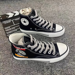 Women's Cartoon Graphic High Top Canvas Sneakers