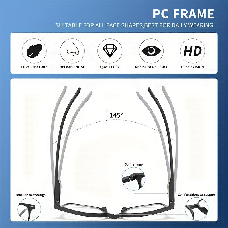Men's Anti Blue Light Glasses Ultra Light Eyeglasses