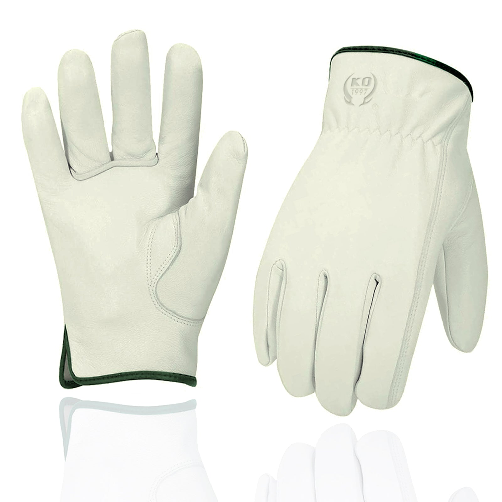 Soft Thin Goatskin Work Gloves Leather Gardening Gloves Outdoor Yard Garden