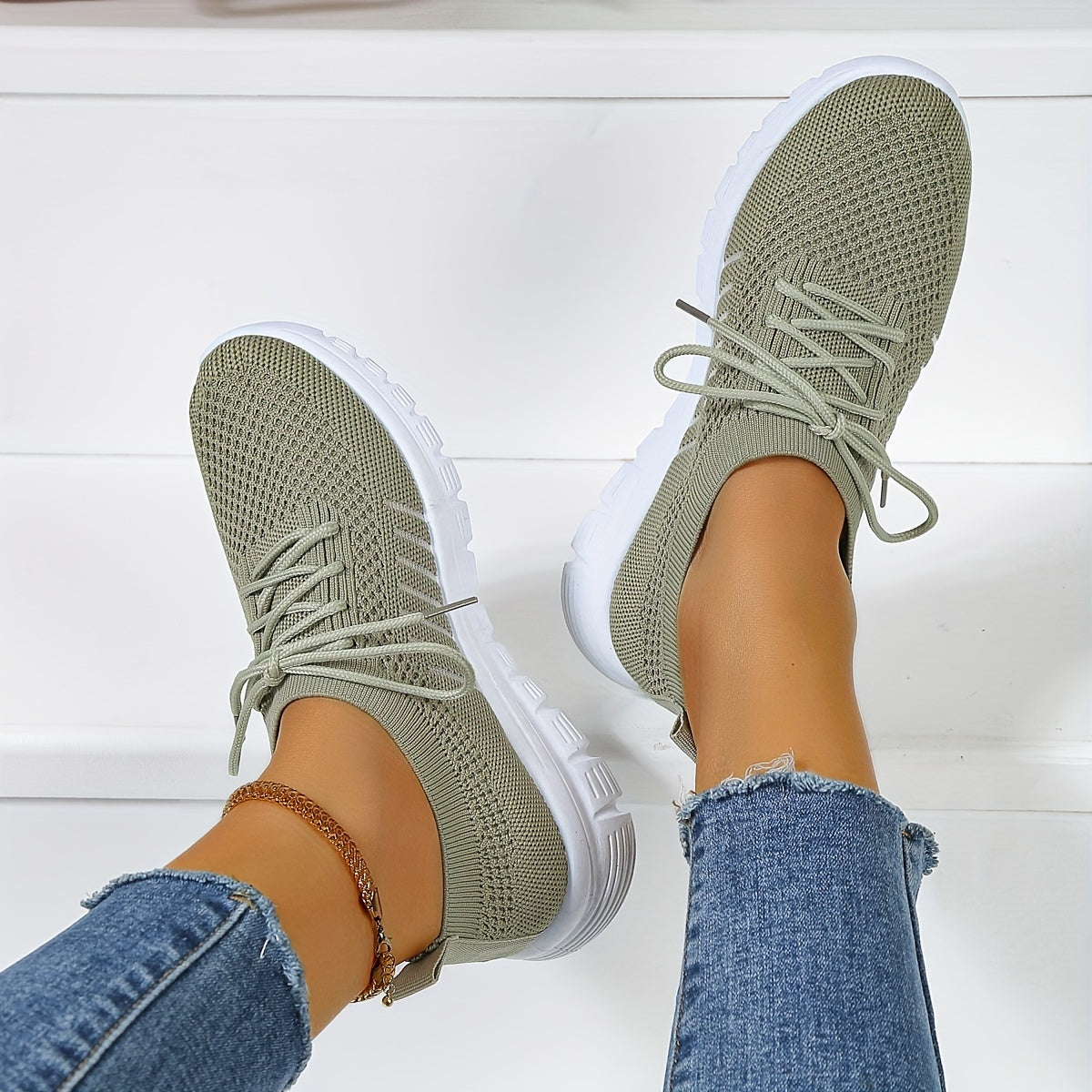 Women's Casual Mesh Sneakers Breathable Running Shoes
