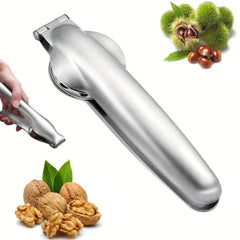 1pc Stainless Steel Walnut Clip for Kitchen and Outdoor Use