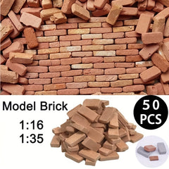 50pcs DIY Sand Table Diorama Landscape Building Toy Brick Portable