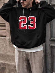 23 Print Hoodies For Men Graphic Hoodie With Kangaroo Pocket