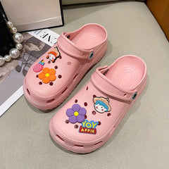 Women's Solid Hole Shoes Soft Casual Sandals