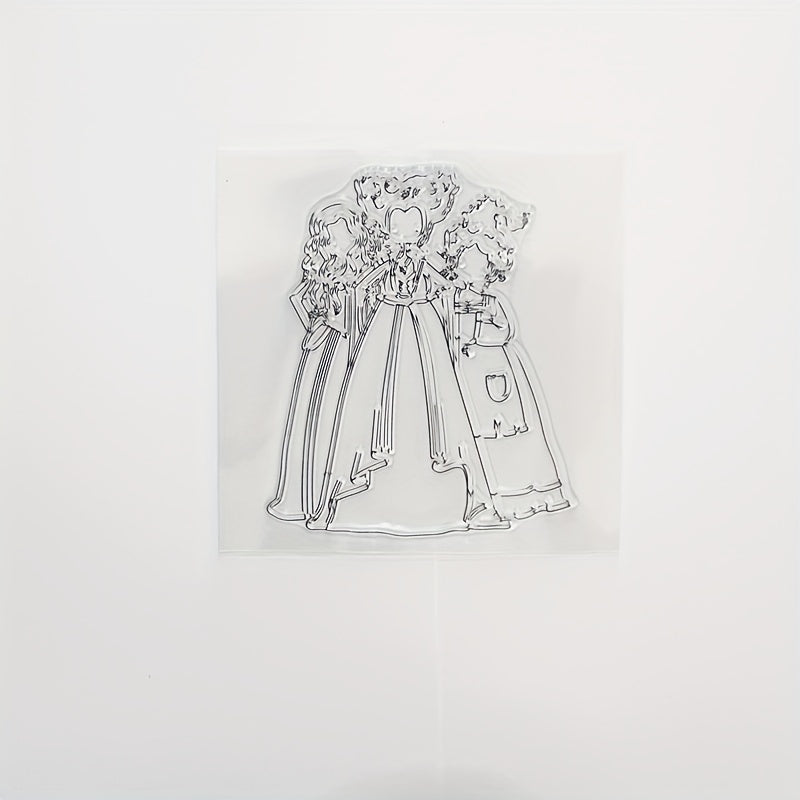 Three Sisters DIY Cartoon Transparent Stamp
