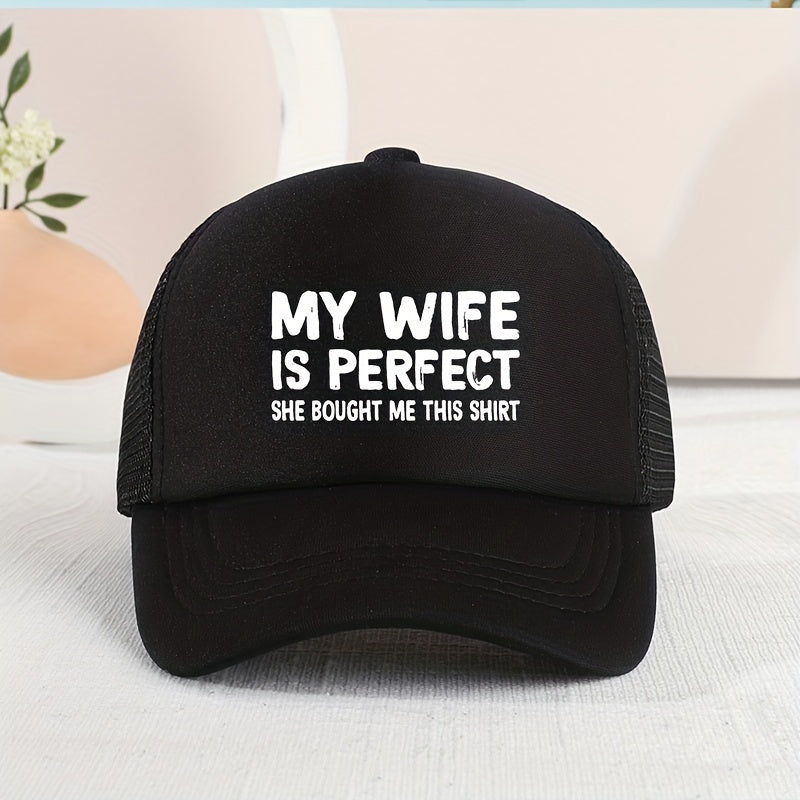 Kids Mesh Letter Printed Baseball Cap Sunshade Breathable Cap