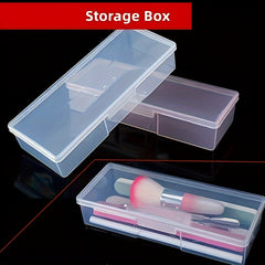 Portable Makeup Brush Storage Box Large Capacity for Travel Dustproof