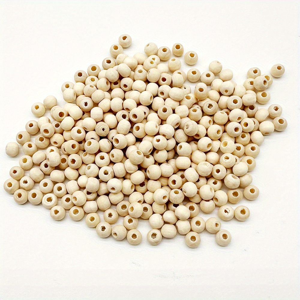 Natural Wooden Beads Round Gasket DIY Jewelry Making Accessories