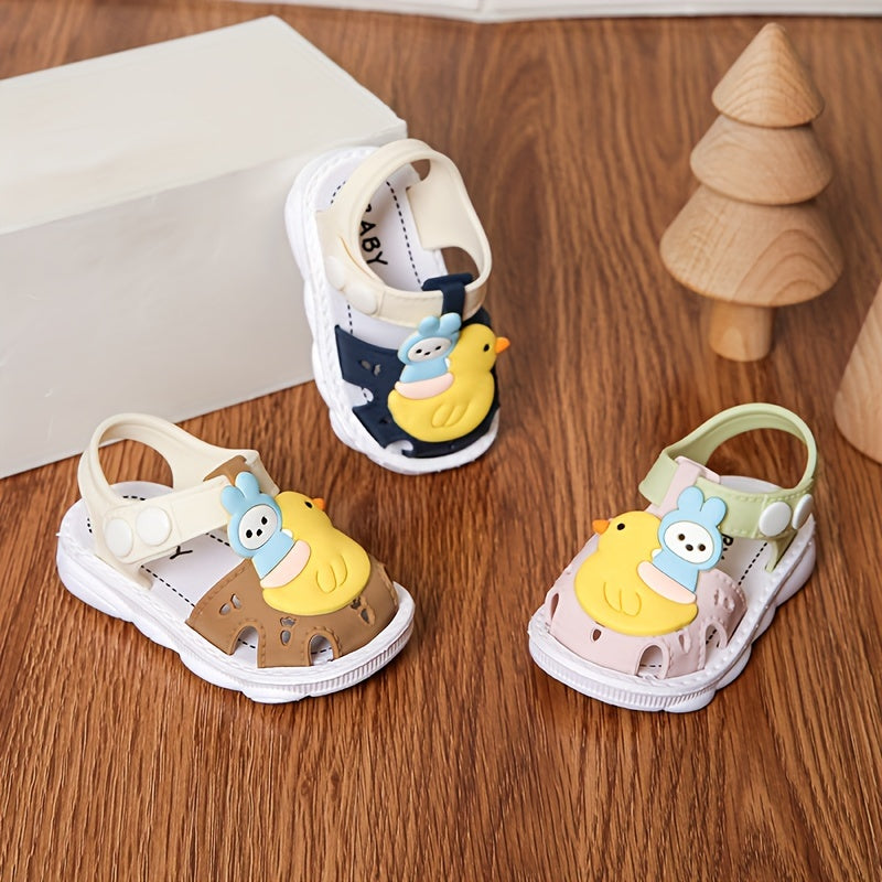 JIAGEYA Cartoon Sandals For Baby Girls Lightweight Anti Slip Sandals