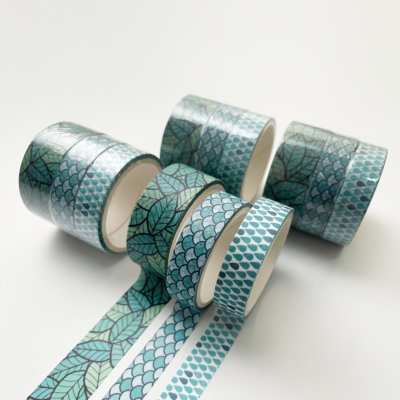 3 PCS 300cm Hand Account Tape Flower Leaf Starry Sky Plaid Creative Decoration