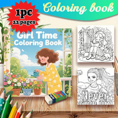 Deluxe Upgrade 22 Page Adult Coloring Book Warm Moments Theme