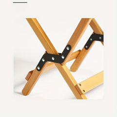Solid Wood Folding Stools Portable Beech Wood Dual Use Stool