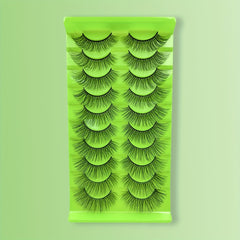 10 Pairs 3D Multilayer False Eyelashes Natural Cross Grafting Lashes