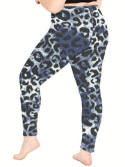 Tie Dye & Leopard Print High Rise Gym Yoga Pants