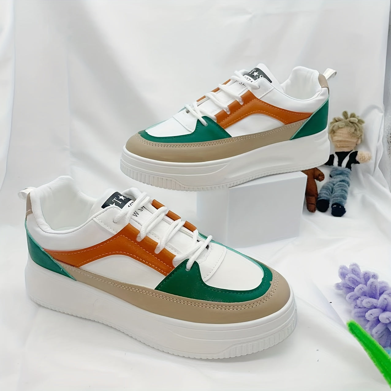 Breathable Platform Skate Shoes Womens Sneakers