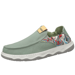 Men's Canvas Loafer Shoes Breathable Slip On Shoes