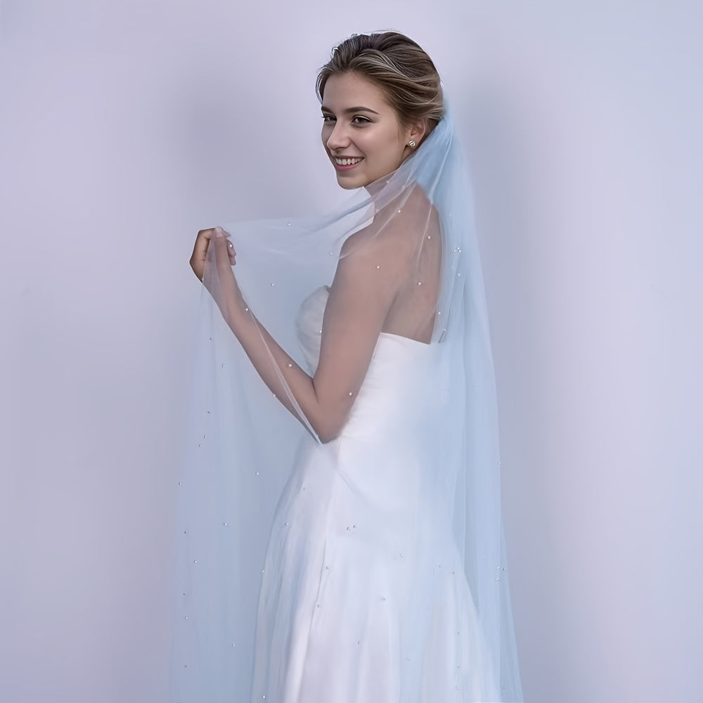 Bridal Veil with Rhinestones