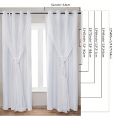 Modern Hollow Out Star Window Yarn Curtains