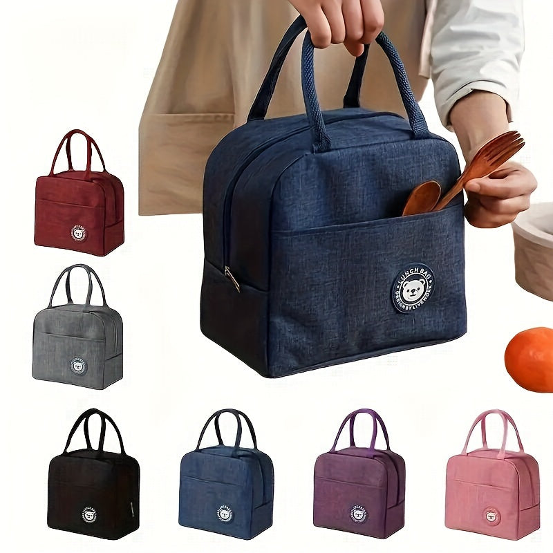 Reusable Insulated Aluminum Foil Bag Leak Proof Heat Resistant Ice Bag Carrier