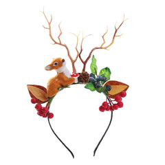 Christmas Elk Headdress Hair Hoop for Girls