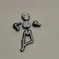 Skeleton PVC Charms For Shoes Light In Night Jibitz For Sandals