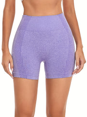 Seamless Tummy Control Biker Shorts High Stretch Yoga Fitness Sports Shorts