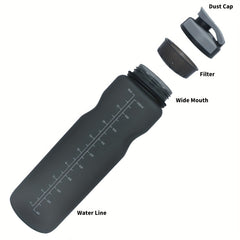 1000ml Leak Proof Water Bottle with Slogan Graphic