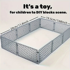 Classic Farm Fence Bricks Parts DIY Military Nets Building Blocks