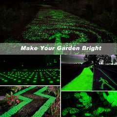 200pcs Small Luminous Pebbles for Garden Fish Tank Aquarium Decor