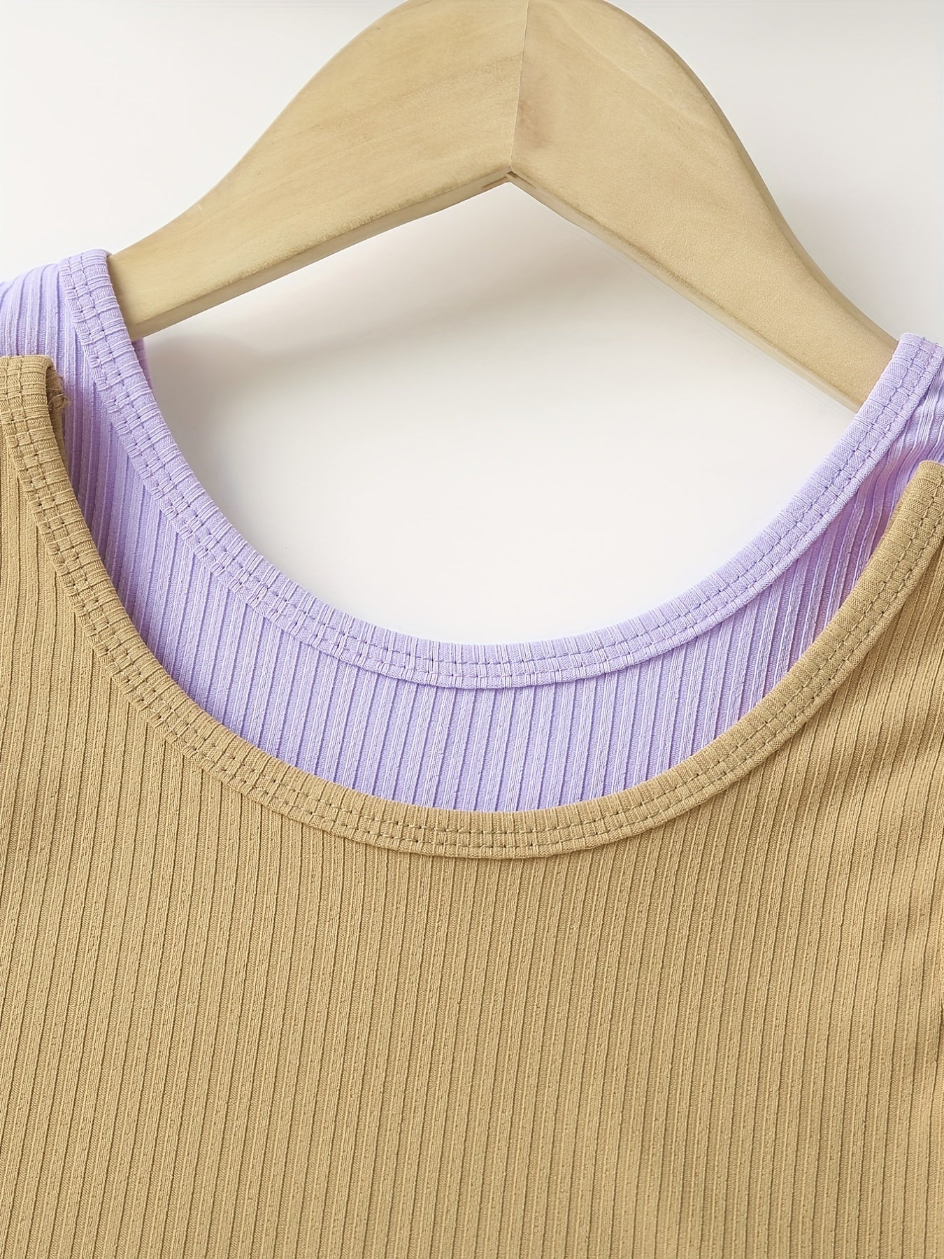 Girls Casual Sports Tank Top And Shorts Set