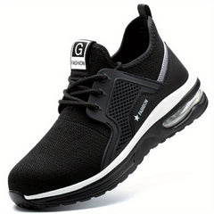 Men's Breathable Mesh Work Sneakers Anti Slip Knit Sneakers