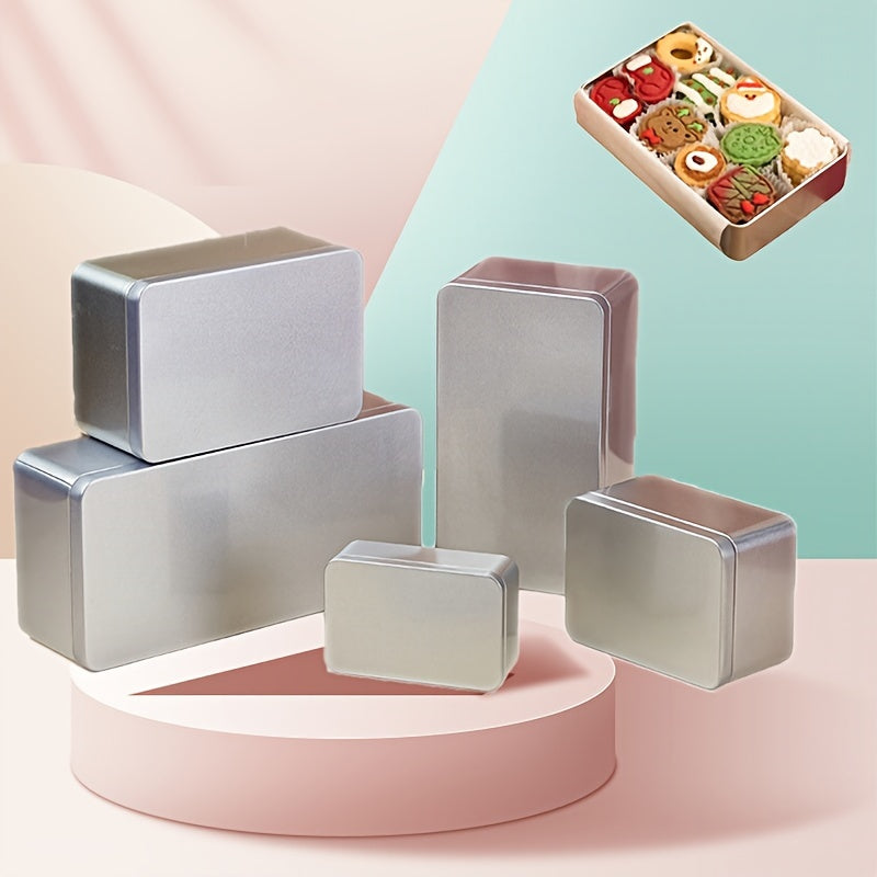 Mini Tinplate Soap Box Rectangular Tin Case Storage Organizer Tin Storage Box