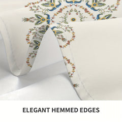 Floral Polyester Tablecloth for Parties and Dinner Decor