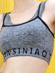 Seamless Graphic Sports Bra - Beauty Back Design - Yoga & Fitness