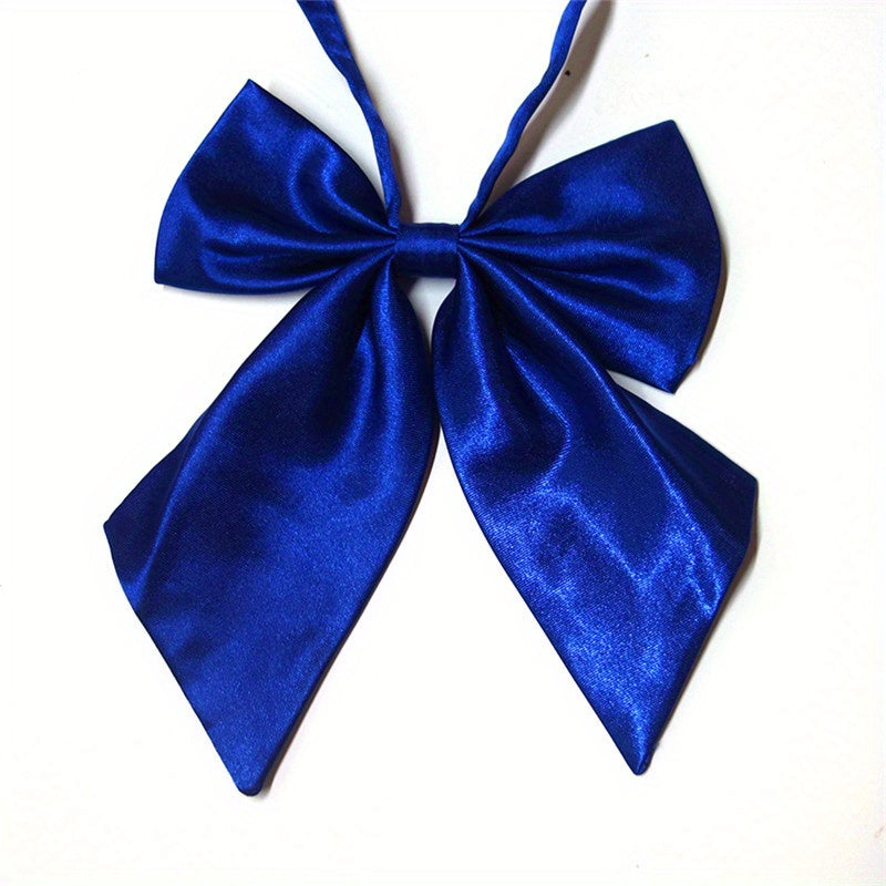 Solid Silk Bow Tie Formal Shirt Dress Bow For Women Accessories