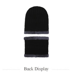 Winter Woolen Windproof Knitted Warm Cap & Scarf Set