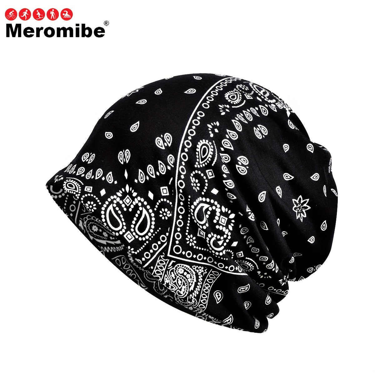 Meromibe Flower Print Beanie for Men and Women - Outdoor Activity Hat