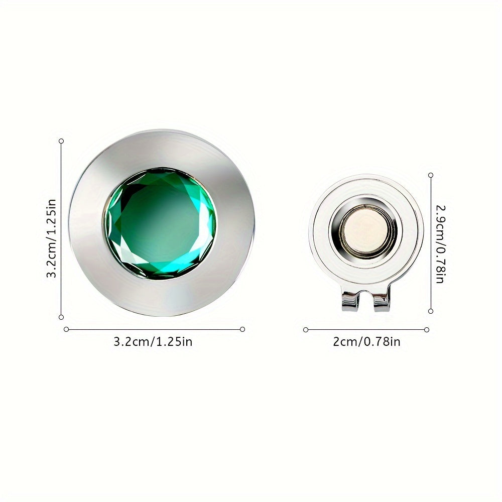 Rhinestone Shape Marker With Magnetic Hat Clip - 2 Colors