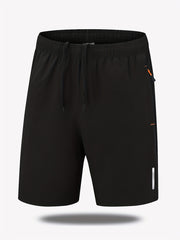 Men's Quick Dry Basketball Shorts with Zipper Pocket