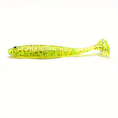 8pcs Paddle Tail Soft Lure Swimbait Fishing Accessories